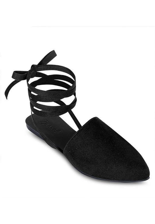 Black Spiral Sandals