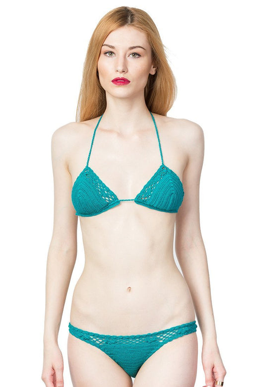 Green Swimsuit Set